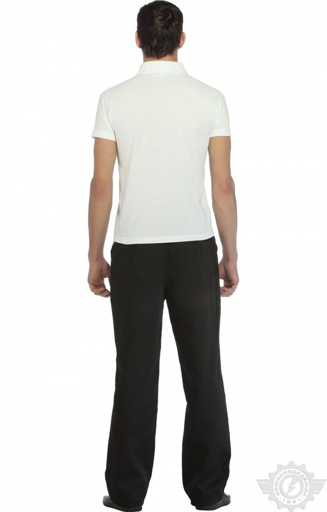 66341 Тенниска-поло белая  Одежда для салонов красоты  размер XXXL (56) Спецодежда  - Вид №4