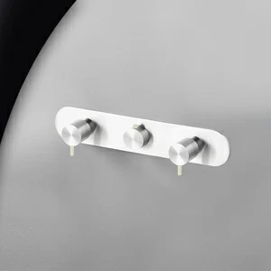 Термостат для душа глянцевая сталь с серой ручкой Toki Radomonte TKI60LCIL29