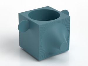 Квадратный полиэтиленовый садовый горшок