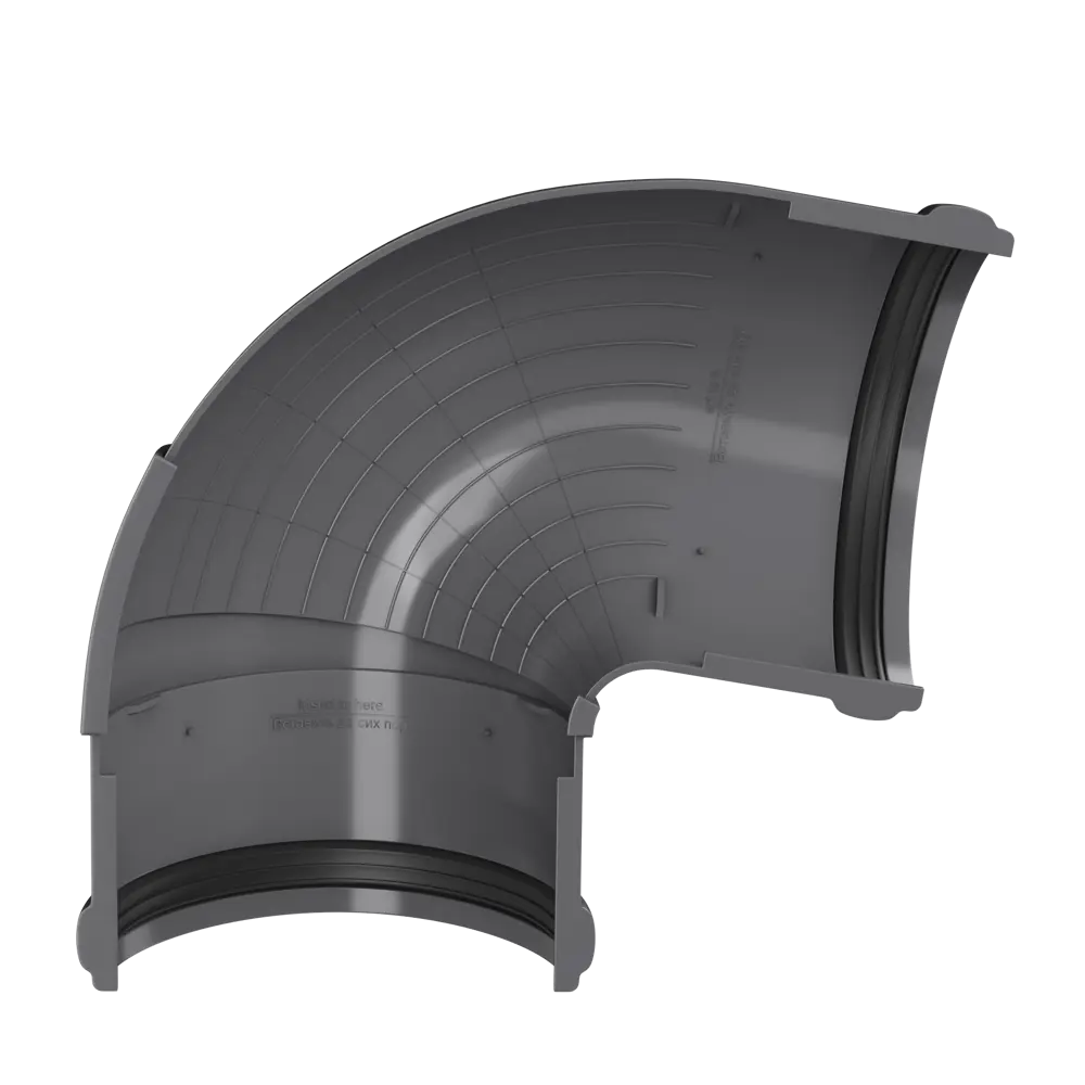 Угол желоба 90° Verat цвет серый ТЕХНОНИКОЛЬ STLM-2054124