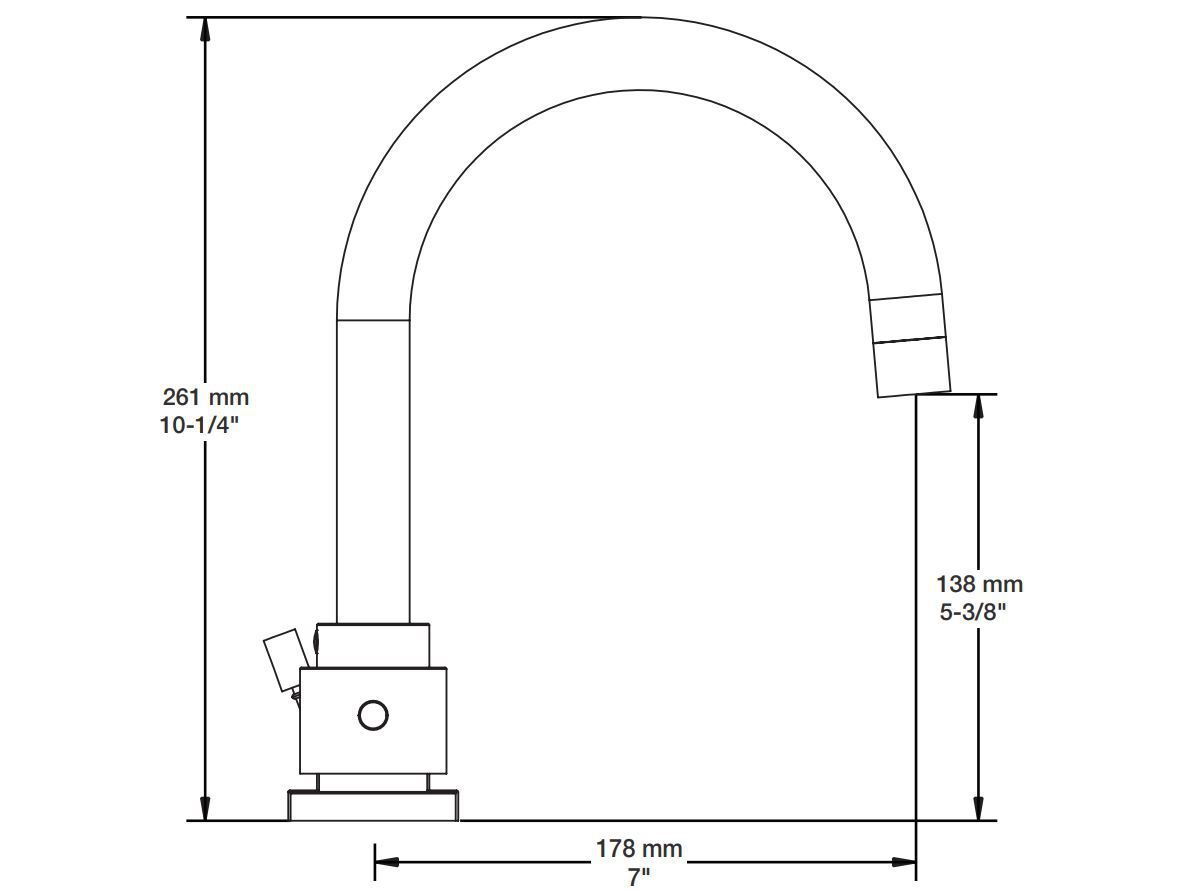 Смеситель для раковины с 3 отверстиями для пола с отдельными розетками BARIL Zip B66 ARCH-00137694 - Вид №5