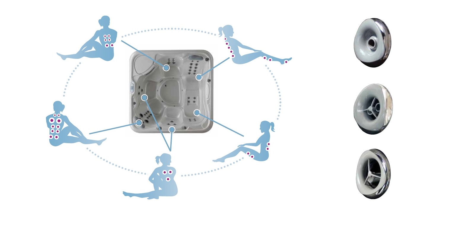 Домашний бассейн My Spa 216/165 NW Glass1989 Portable Spa SA00H110110 - Вид №2