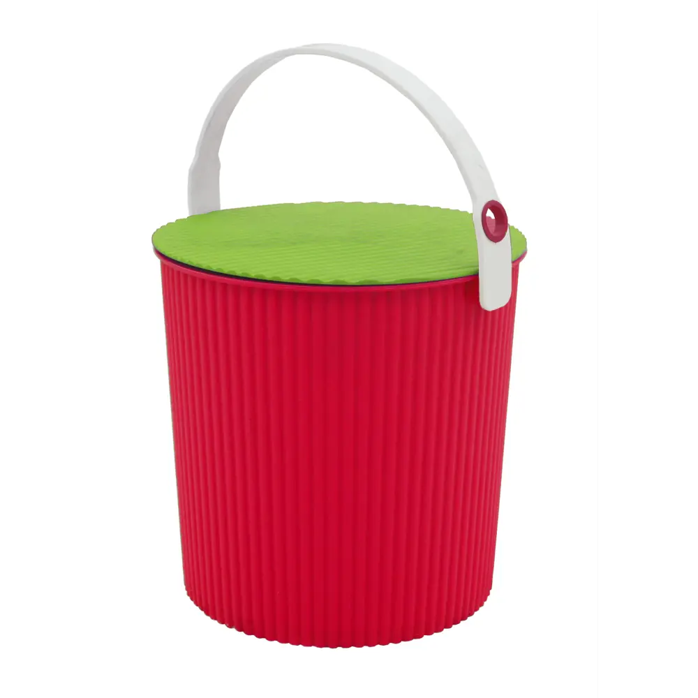 Ведро с крышкой универсальное 10 л цвет красный Santreyd STLM-2038024