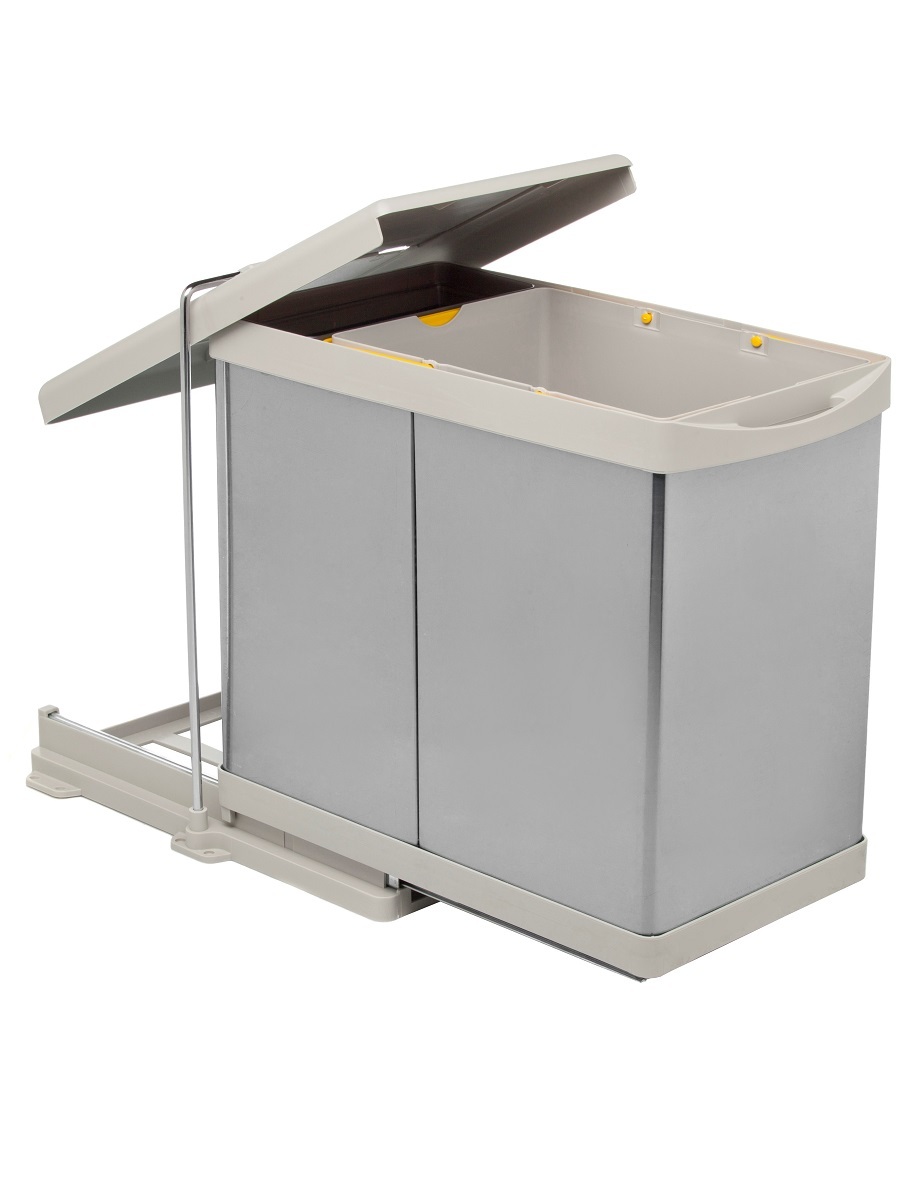 Контейнер для мусора на дверцу Alpha 400/21 Metallic Grey NAVAKO 10010