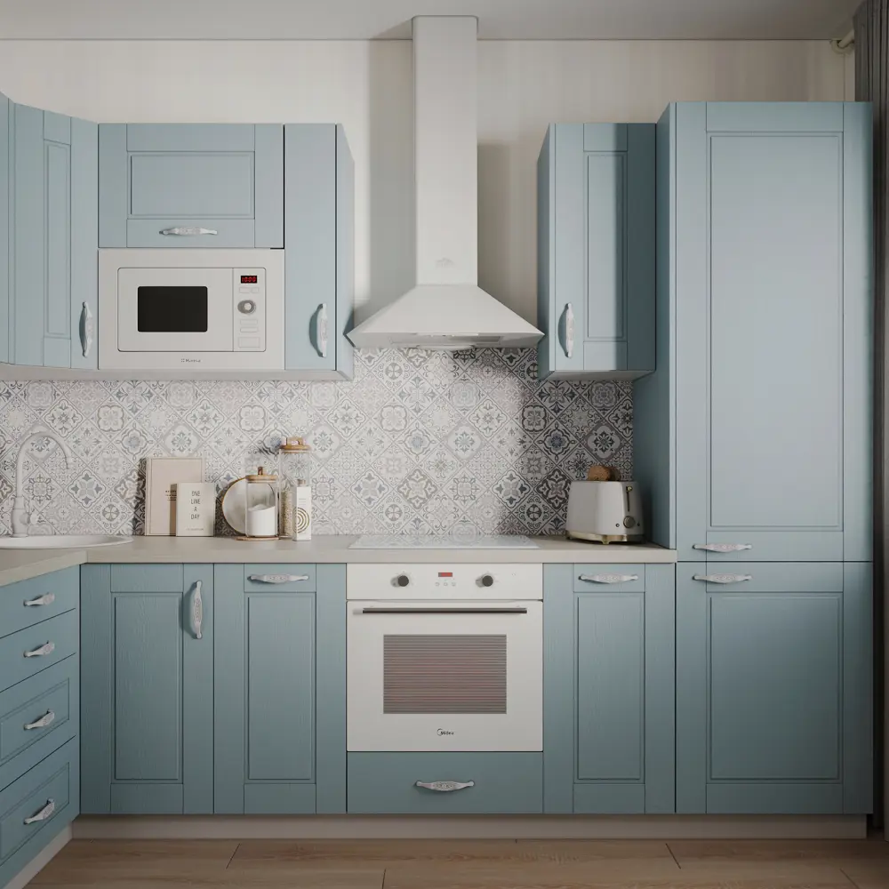 Фасад кухонный Delinia ID Томари голубой 59.7×38.1 см МДФ 82011004 STLM-0017382 - Вид №9