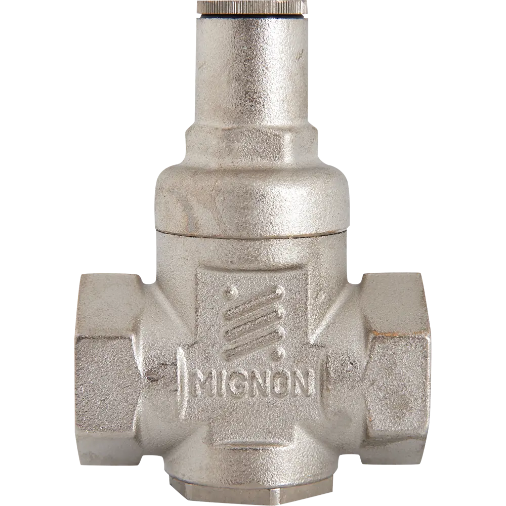 Редуктор давления Valtec поршневой 3/4", никелированная латунь VT.087.N.0545 STLM-2063251 - Вид №1