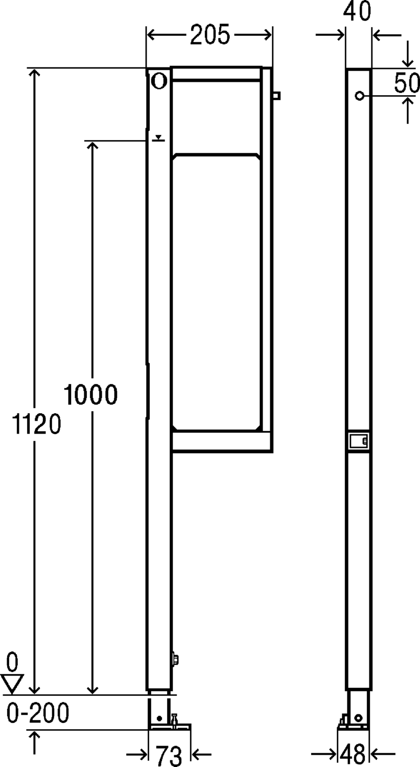 Системная техника  Prevista Dry  Монтажные элементы VIEGA 776 473 1) Модель 8570.32 Santreyd  - Вид №2