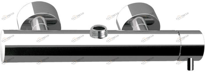 Remer Rubinetterie Смеситель для душа, однорычажный, из хромированной латуни, с переключателем Minimal N 35 r