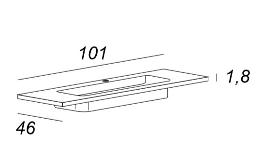 Мебель для ванной CEZARES TIFFANY 101 Blu Petrolio 54953 - Вид №3