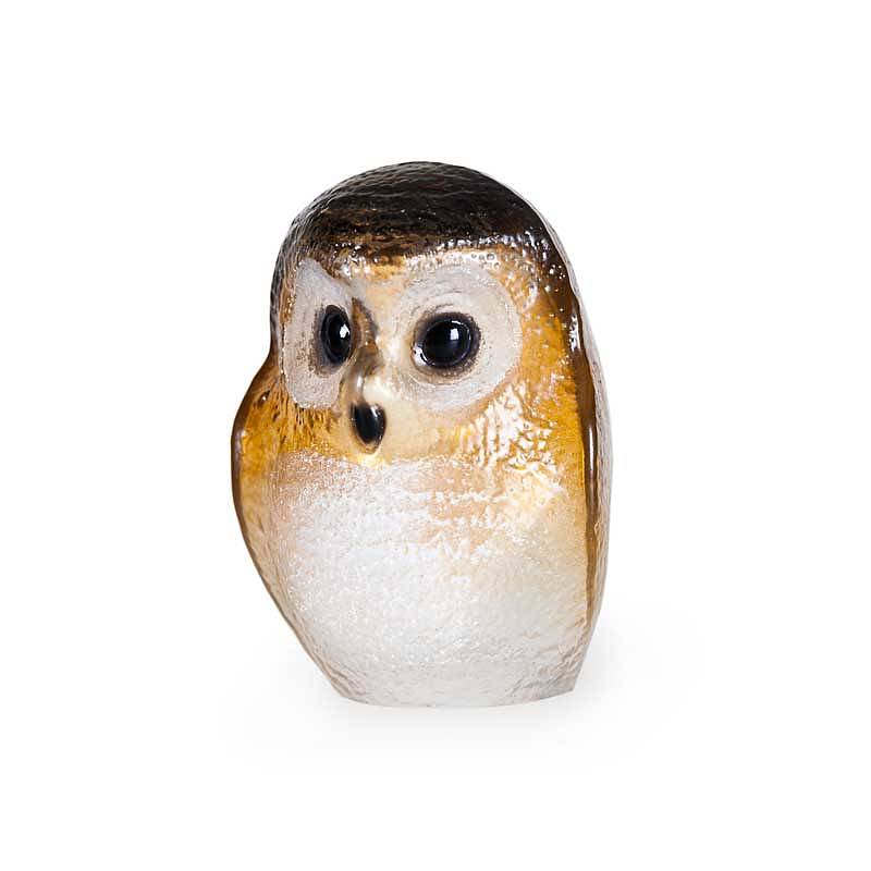 34244 Скульптура "Сова" (малая), коричневая/жёлтая, 110/150 мм. Maleras  - Вид №1