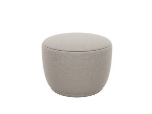 Круглый пуф из ткани