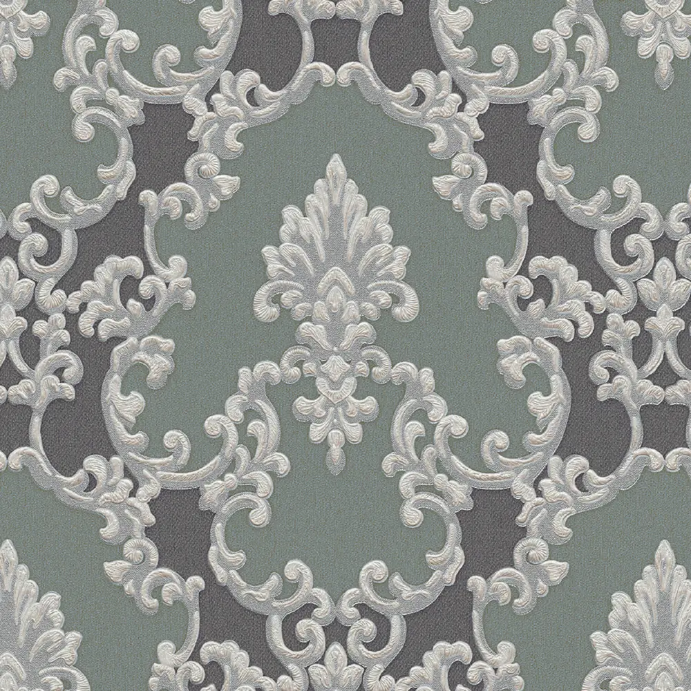 Обои флизелиновые Erismann Apolonia серо-зелёные 1.06 м 12002-18 STLM-2158242 - Вид №1