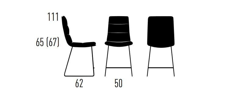 Кухонный табурет с подставкой для ног KFF Arva Light ARCH-00121244 - Вид №11