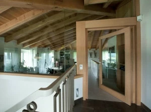 Capoferri Serramenti Распашная теплоизоляционная деревянная входная дверь для улицы