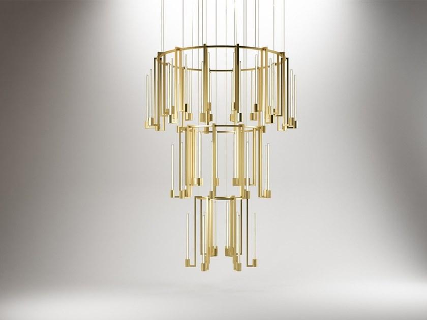 Paolo Castelli Светодиодный подвесной светильник из муранского стекла и латуни Kalì Kali sun-id-1455138 - Вид №2