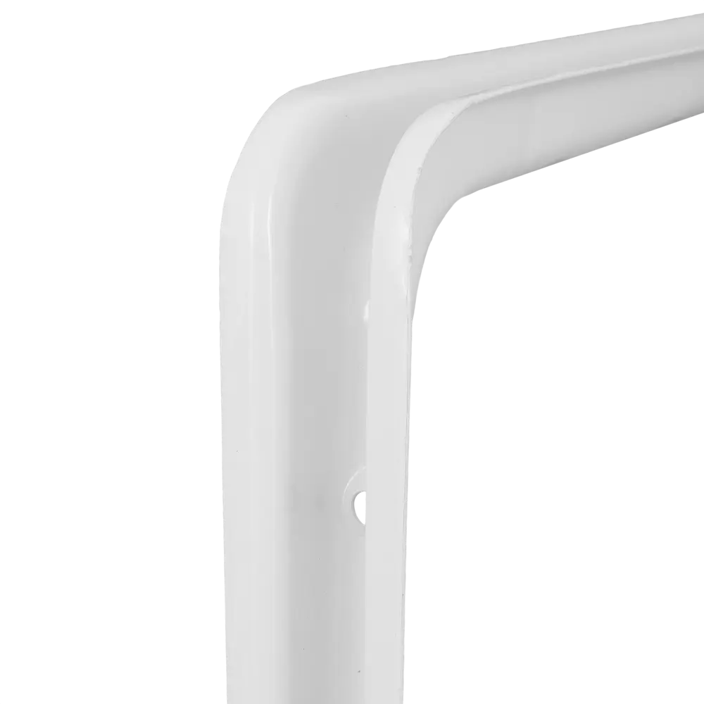 Кронштейн для полки №6 25x30 см нагрузка до 15 кг металл цвет белый LARVIJ STLM-2131943 - Вид №1