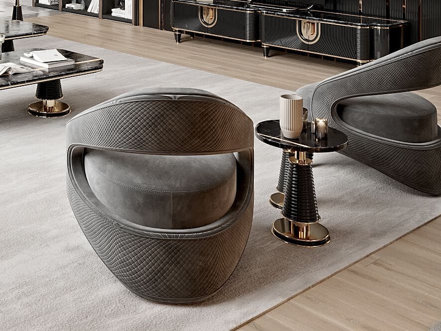 Тканевое кресло с подлокотниками Zebrano Quintus ARCH-00094422 - Вид №2