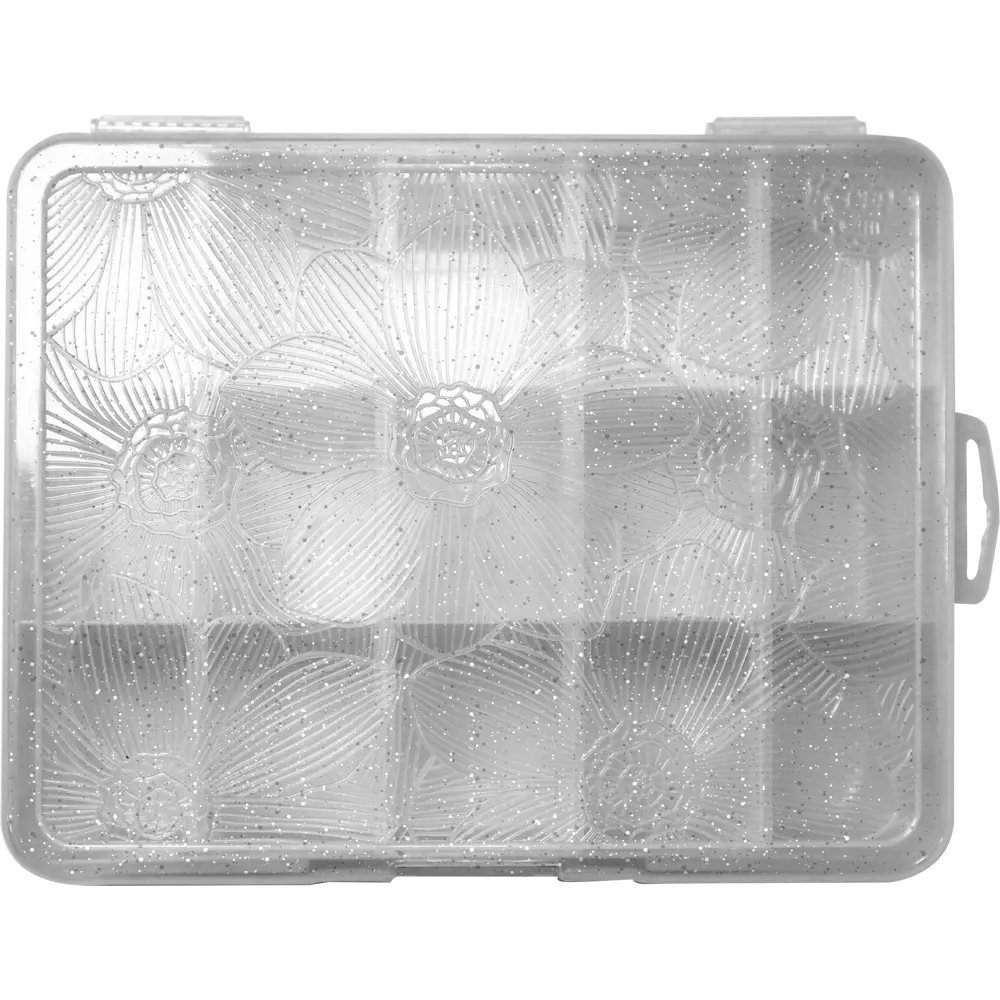 Органайзер для хранения M 19x16x4.5 см пластик с крышкой цвет белый Santreyd STLM-2112518 - Вид №2