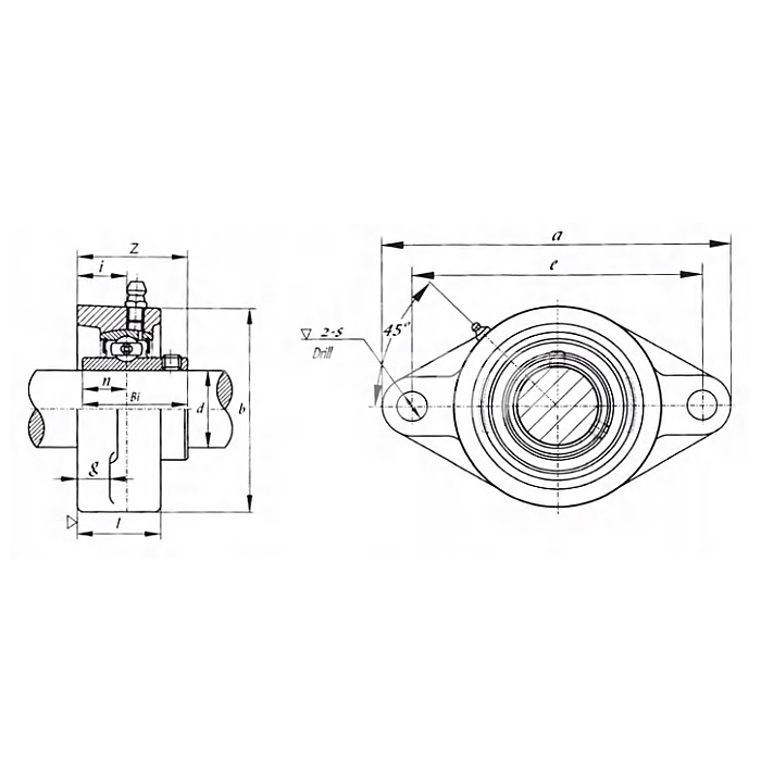 IS2018 Подшипниковый узел UCFL203 ISKRA  - Вид №1