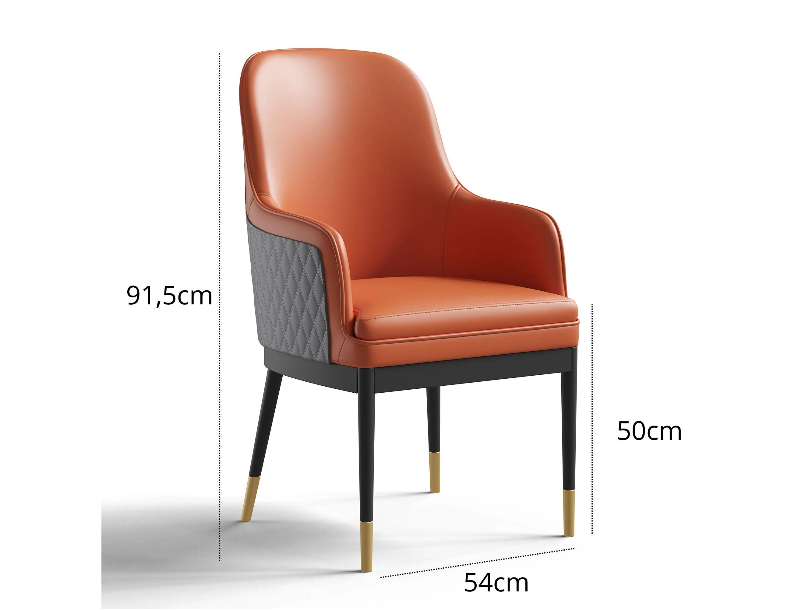 Стул из искусственной кожи с подлокотниками GIULIA GRILLO ARCH-00000833 - Вид №7