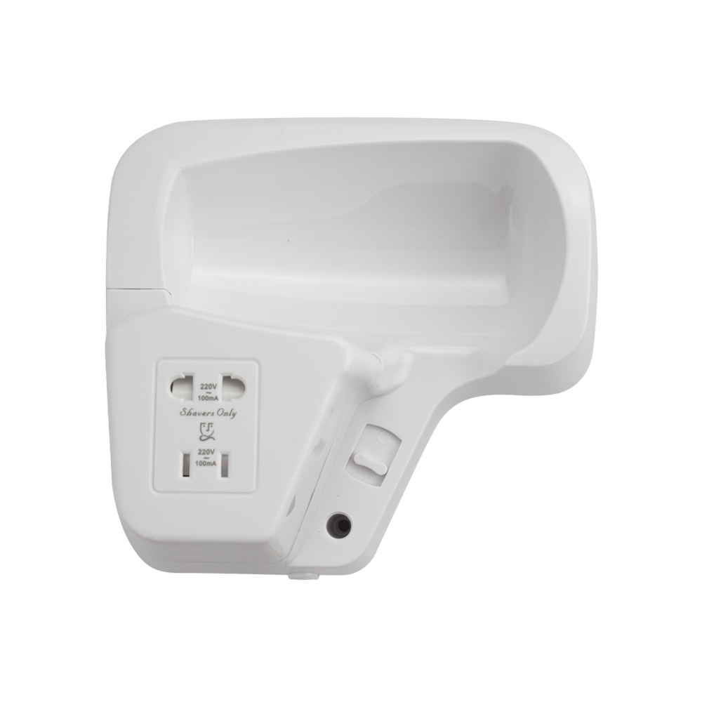 GFmark - Фен для волос в ванную комнату с боковым креплением, с розеткой, 1200W, код: 6810  - Вид №4