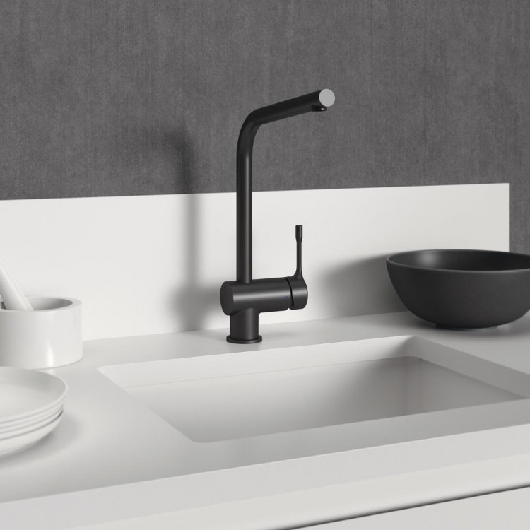 BC174XG Смеситель для кухонной мойки с высоким трубчатым поворотным изливом Ideal Standard CERALINE - Вид №3