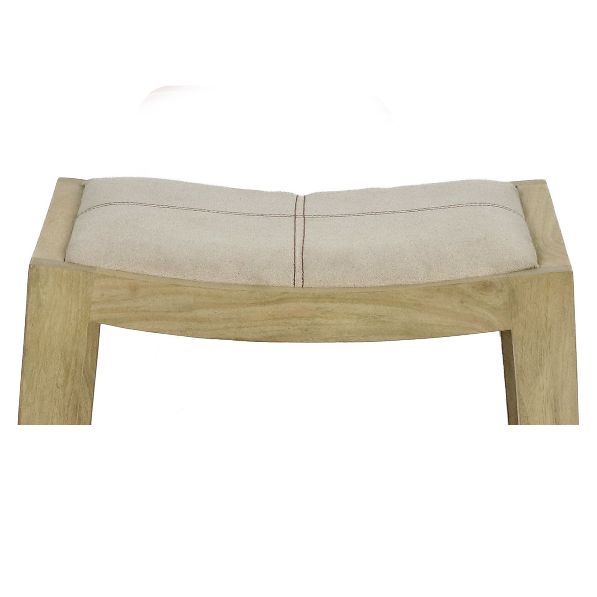 Высокий кухонный табурет из манго с подставкой для ног POMAX KENT ARCH-00055097 - Вид №2