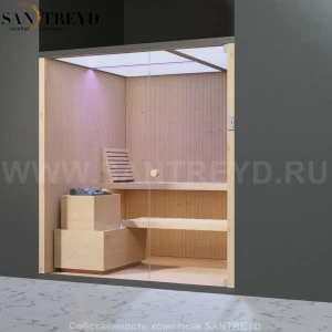 Effegibi BODYLOVE S BL20100001 Сауна. Установка: в нишу. Мощность: 8 кВт макс. Размеры: длина 200 см, ширина 176 см. Отделка: канадский хемлок.