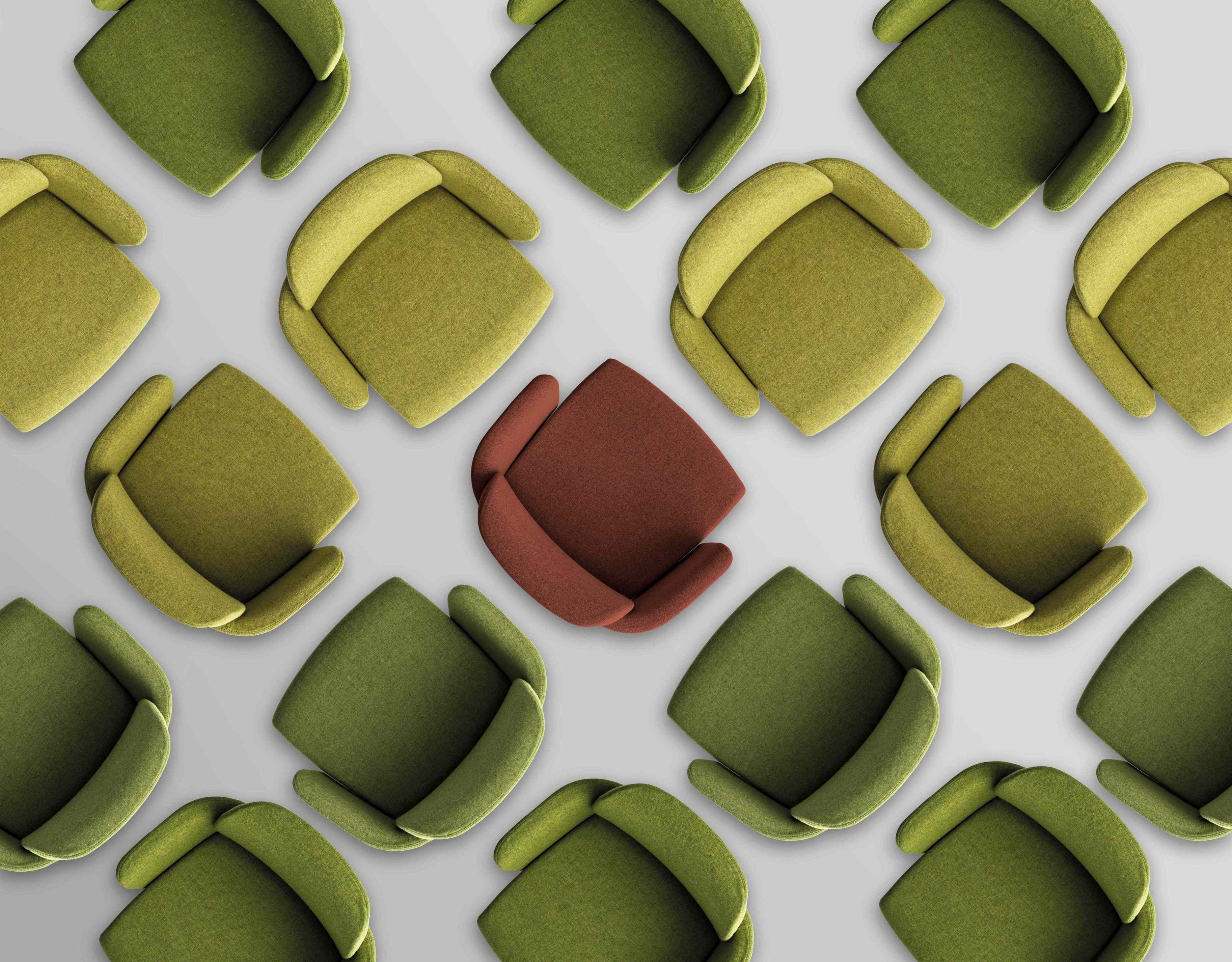 Тканевый поворотный операционный стул на насесте Bralco Hub ARCH-00113700 - Вид №7