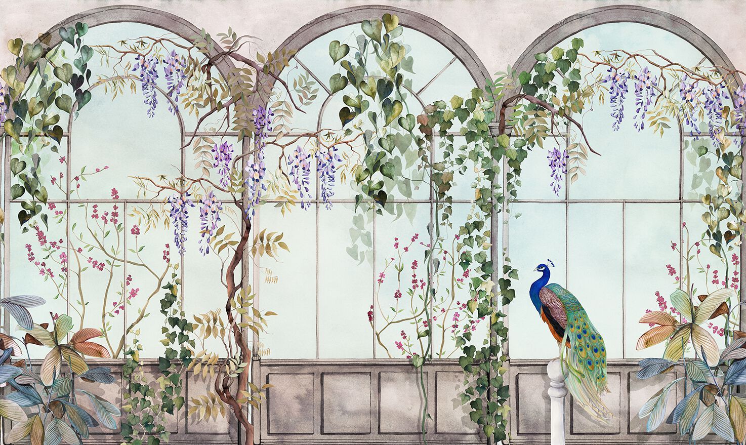 Обои с цветочными мотивами Jannelli&Volpi SERRA PAVONE ARCH-00036106 - Вид №2