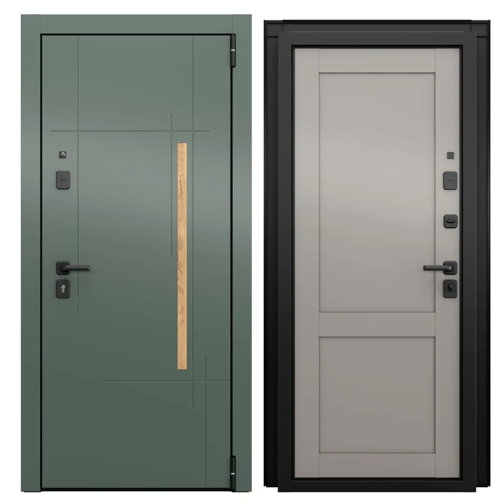 Дверь входная металлическая Грин Классик 95x205 см правая шелк грейдж TOREX STLM-2029210