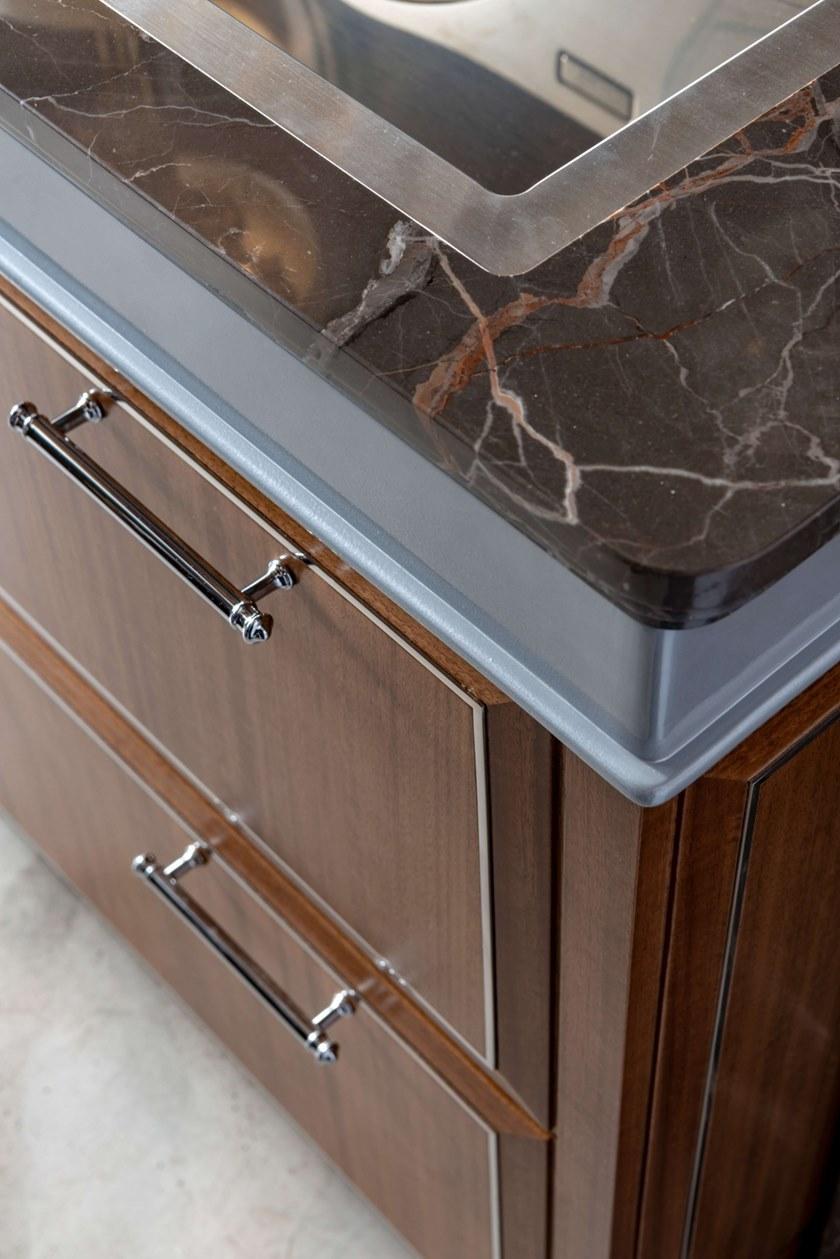 Martini Interiors Кухня на заказ из эвкалипта с ручками с полуостровом Essenza sun-id-1470554 - Вид №17