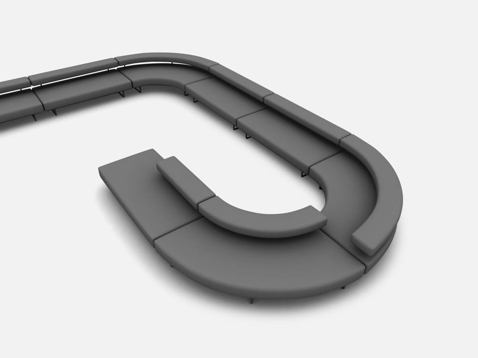 Модульный диван для контракта La Cividina Why Not ARCH-00063388 - Вид №1