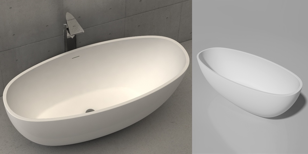 Dimasi Ванна овальная отдельностоящая Ruby Tub белая RBT0303 - Вид №3