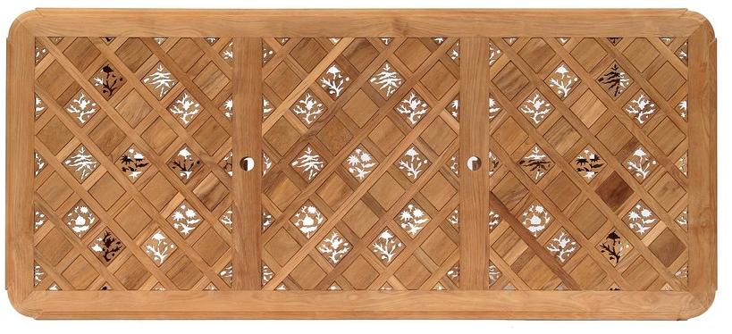 ASTELLO Прямоугольный садовый стол из тика Passiflore sun-id-1484832 - Вид №3