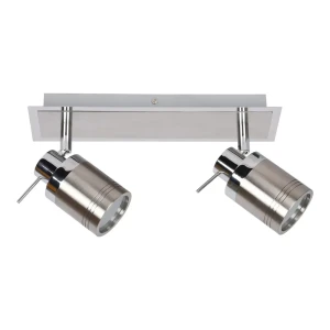 Светильник накладной Bergamo 2хGU10 IP44 цвет хром/никель