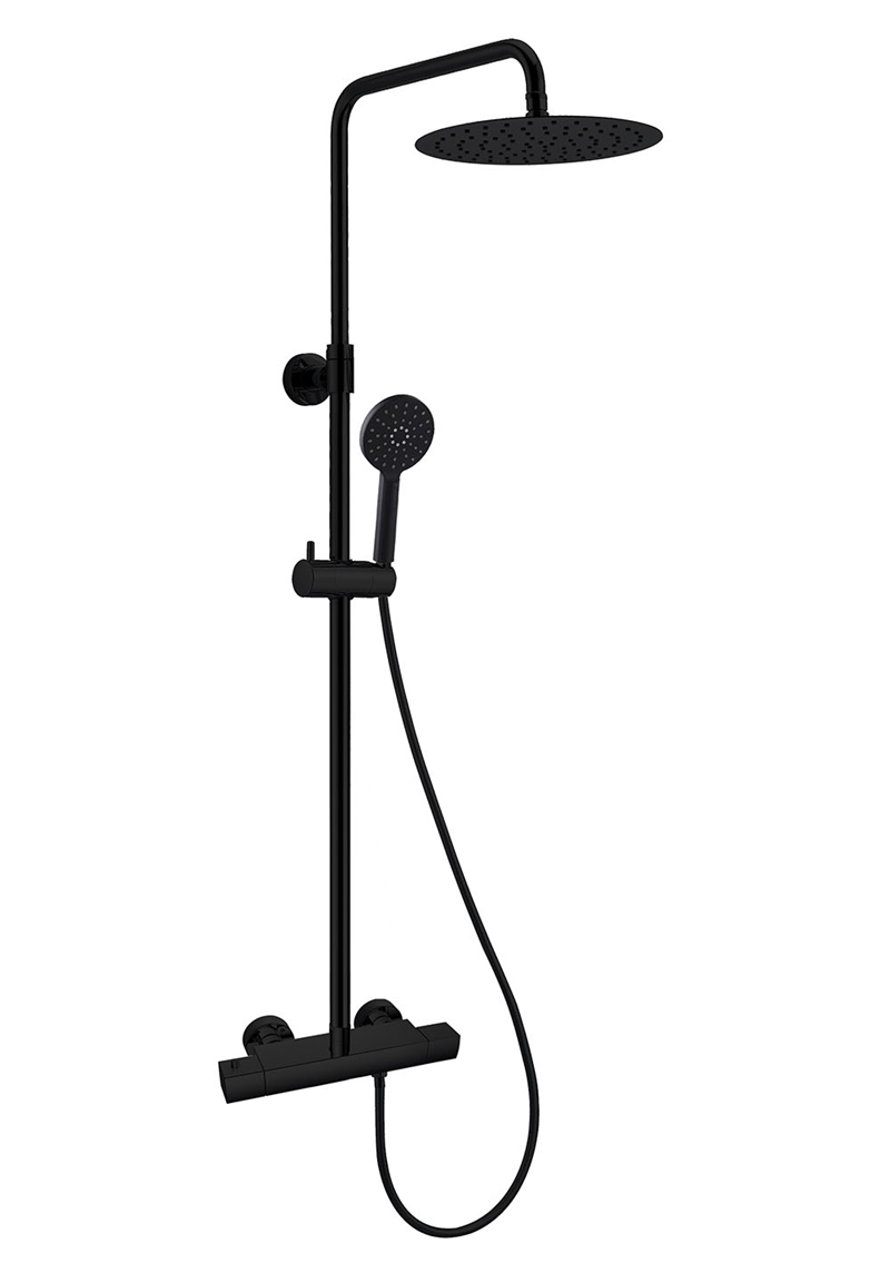 310111 Крыша Душ City Black M Душевая Головка 200Mm Noro  Черный 