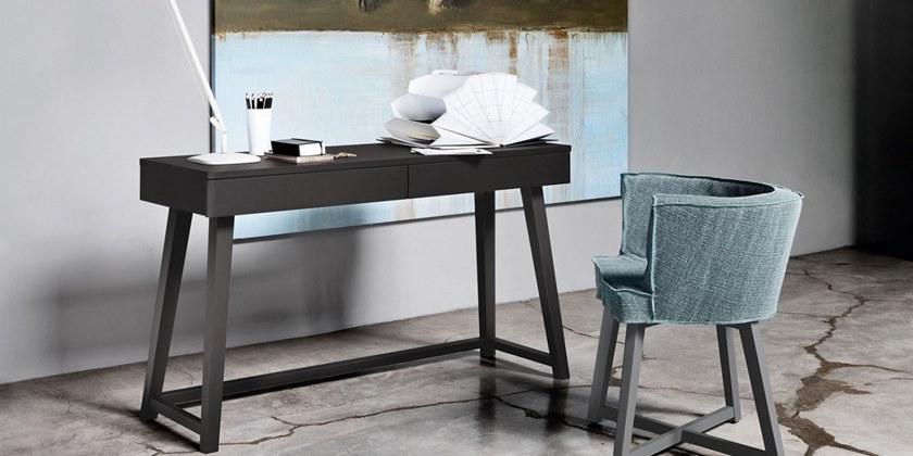 Gervasoni Стол из орехового дерева с ящиками Gray sun-id-1358167 - Вид №2