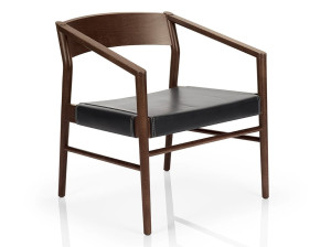 Стул из массива дерева с подлокотниками