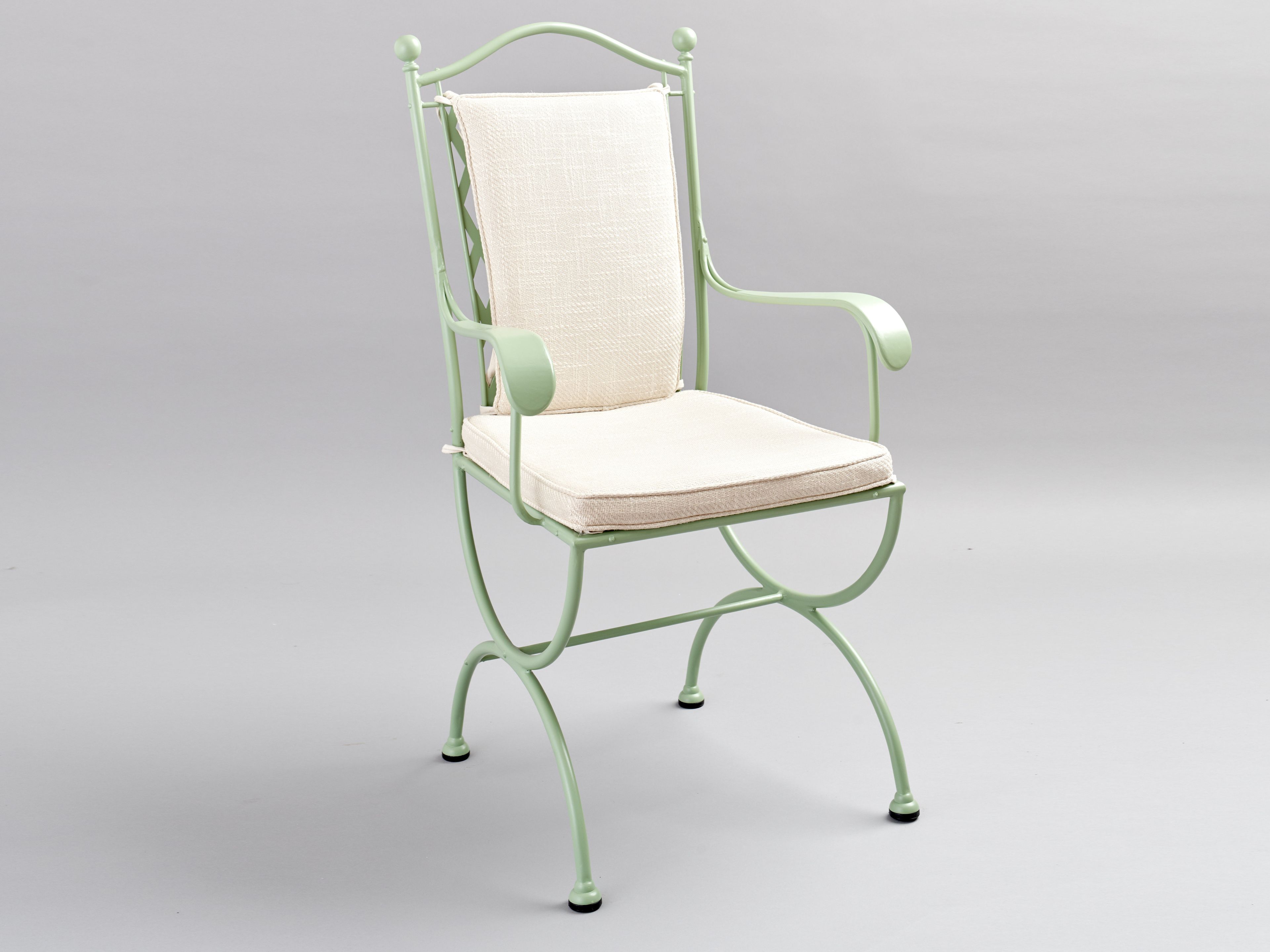 Садовый стул из нержавеющей стали с подлокотниками OFFICINACIANI Rombi ARCH-00089408