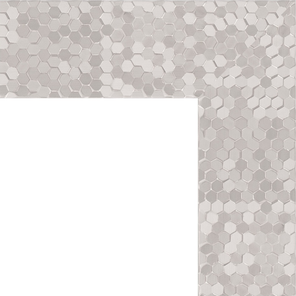 BY 3339 Зеркало в багетной раме - соты алюминий 70 mm EVOFORM Definite - Вид №5