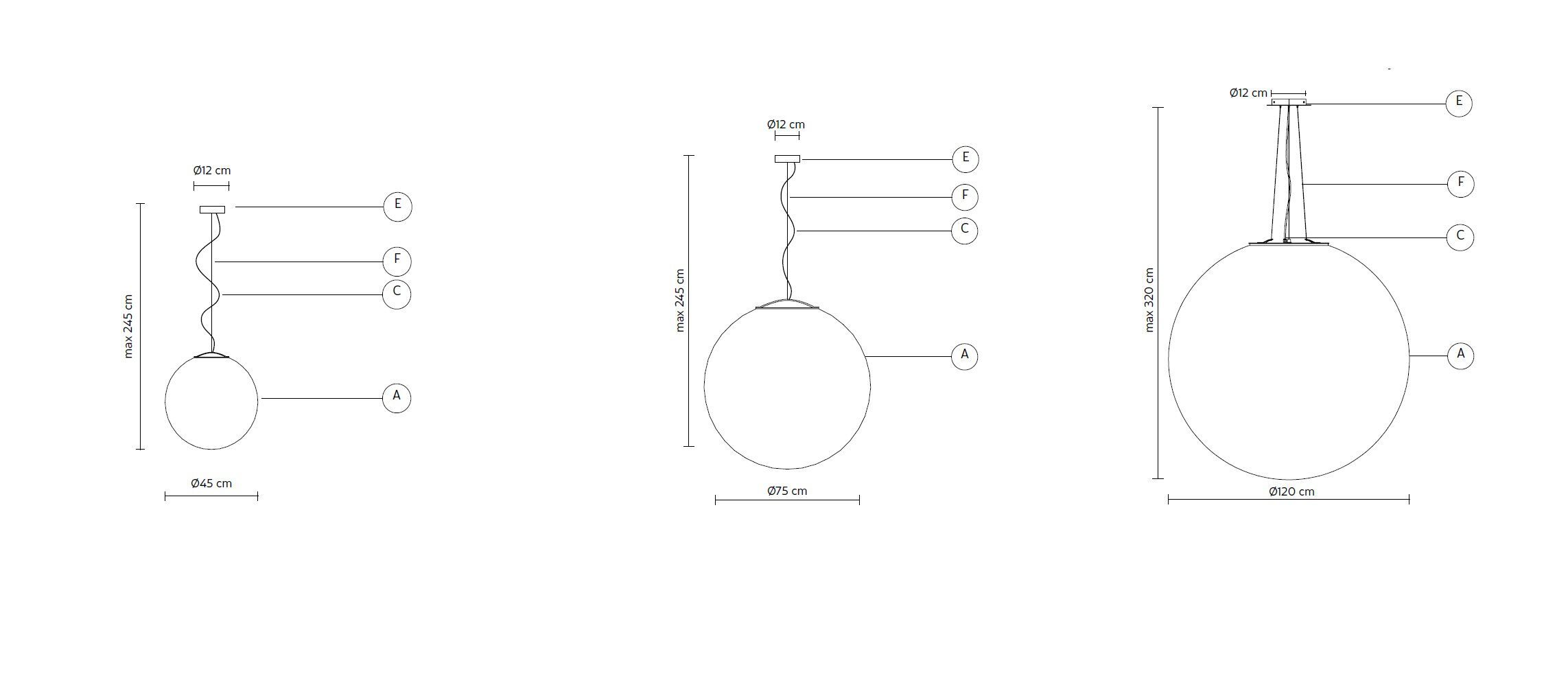 Подвесной светильник из стекловолокна Karman Ululì-Ululà ARCH-00107002 - Вид №6