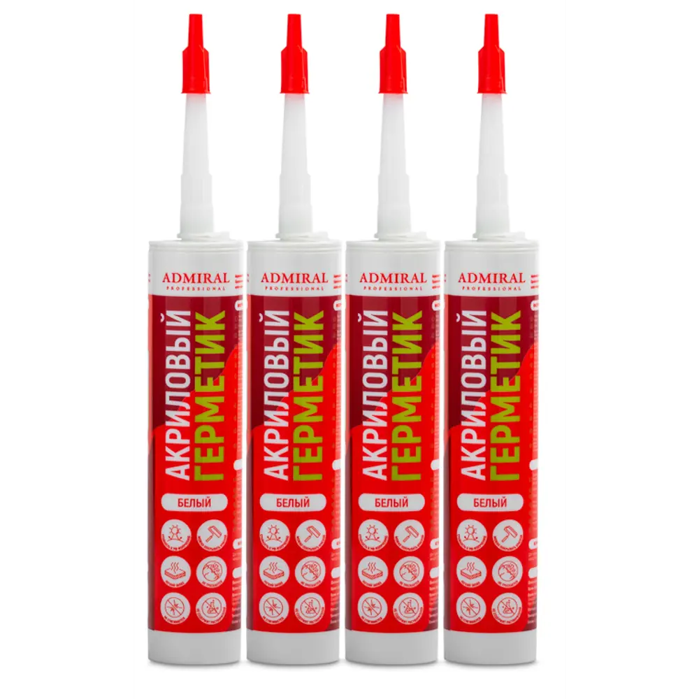 Герметик акриловый Admiral белый 280 мл Santreyd STLM-2097593