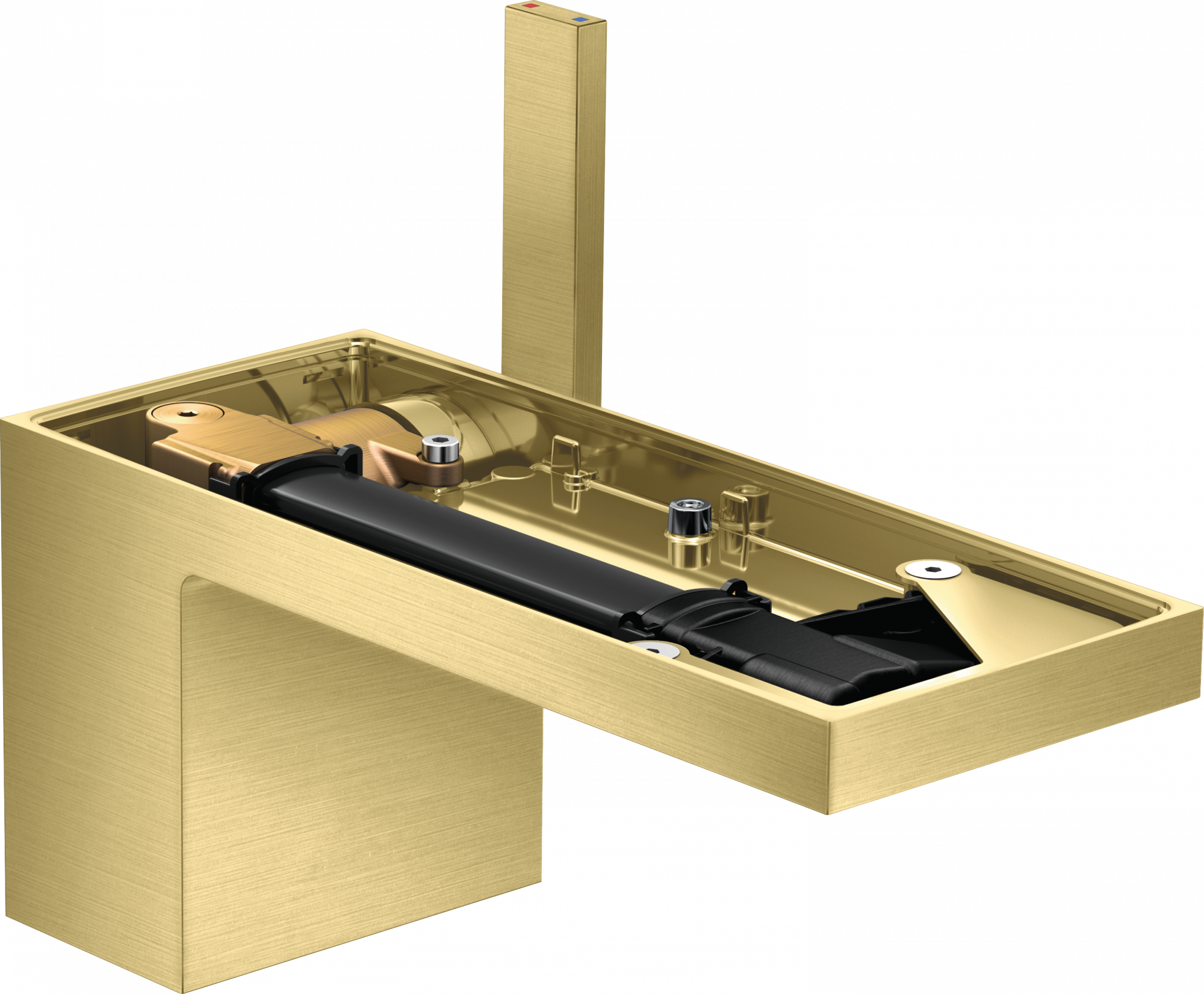 47012950 Смеситель для раковины 70, однорычажный, со сливным клапаном Push-Open, без тарелки AXOR MYEDITION 