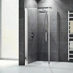 Душевой уголок 86x86 GIADA G+F Novellini GIADA с белым профилем