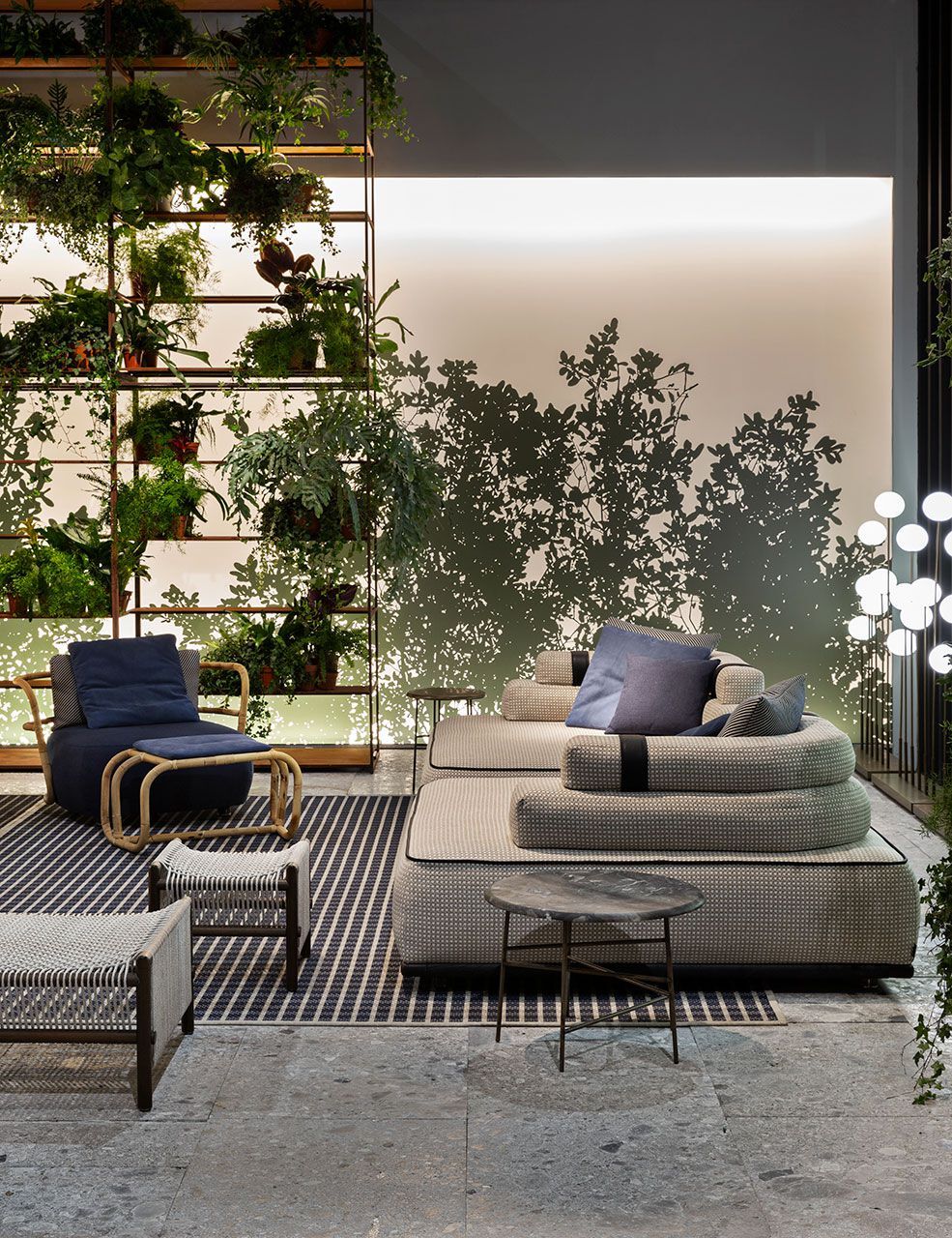 Садовая подставка для ног из веревки и красного дерева Exteta джунгли ARCH-00072561 - Вид №11