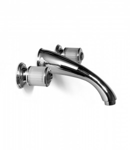 4538 Смеситель для раковины настенный с мм. 190 носик. Bongio Cristallo