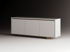 Деревянный шкаф с распашными дверями