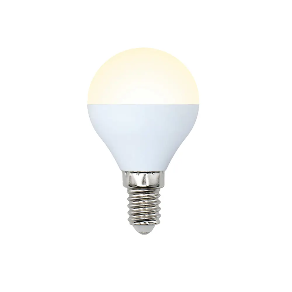 Лампа светодиодная Optima E14 220 В 8 Вт шар матовый 600 лм тёплый белый свет Volpe STLM-2075216