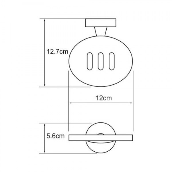 Мыльница металлическая WasserKRAFT (Германия) Isen 4069 sun-id-561678 - Вид №2